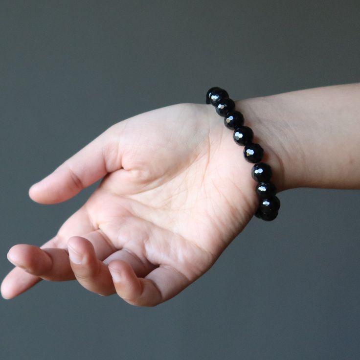 Black Tourmaline bracelet - Crystal Meridians