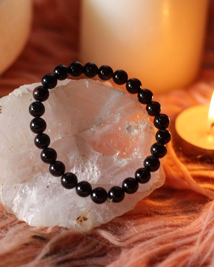 Black Tourmaline bracelet - Crystal Meridians